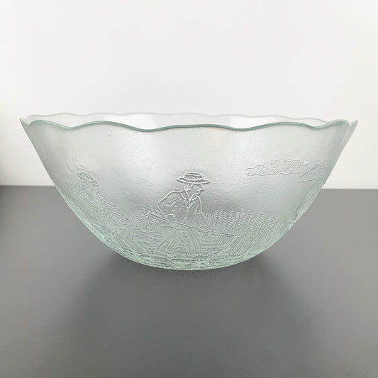 Arcoroc Embossed Wheat Farmer Large Serving Bowl