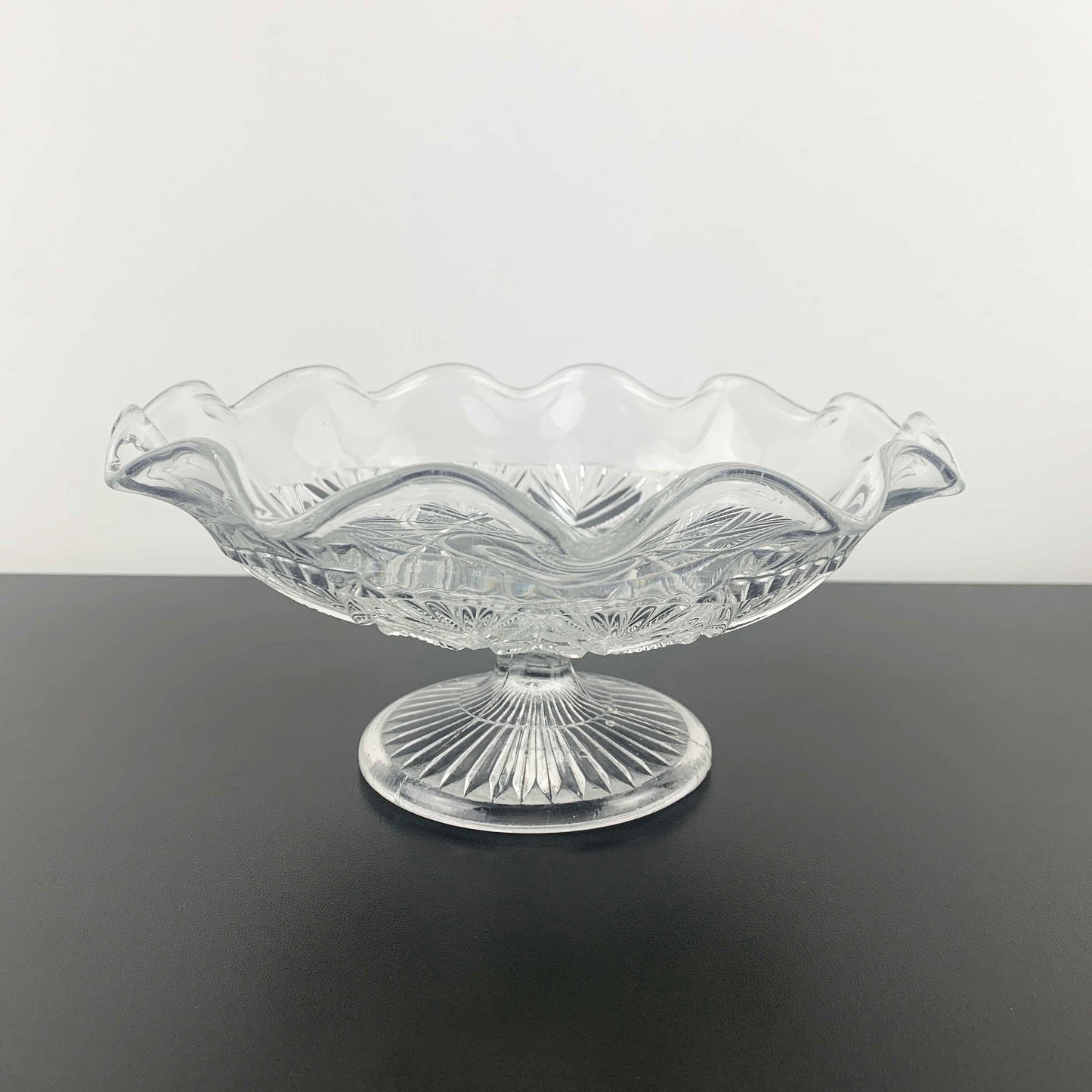 Davidson Glass Small Pedestal Bowl c.1897