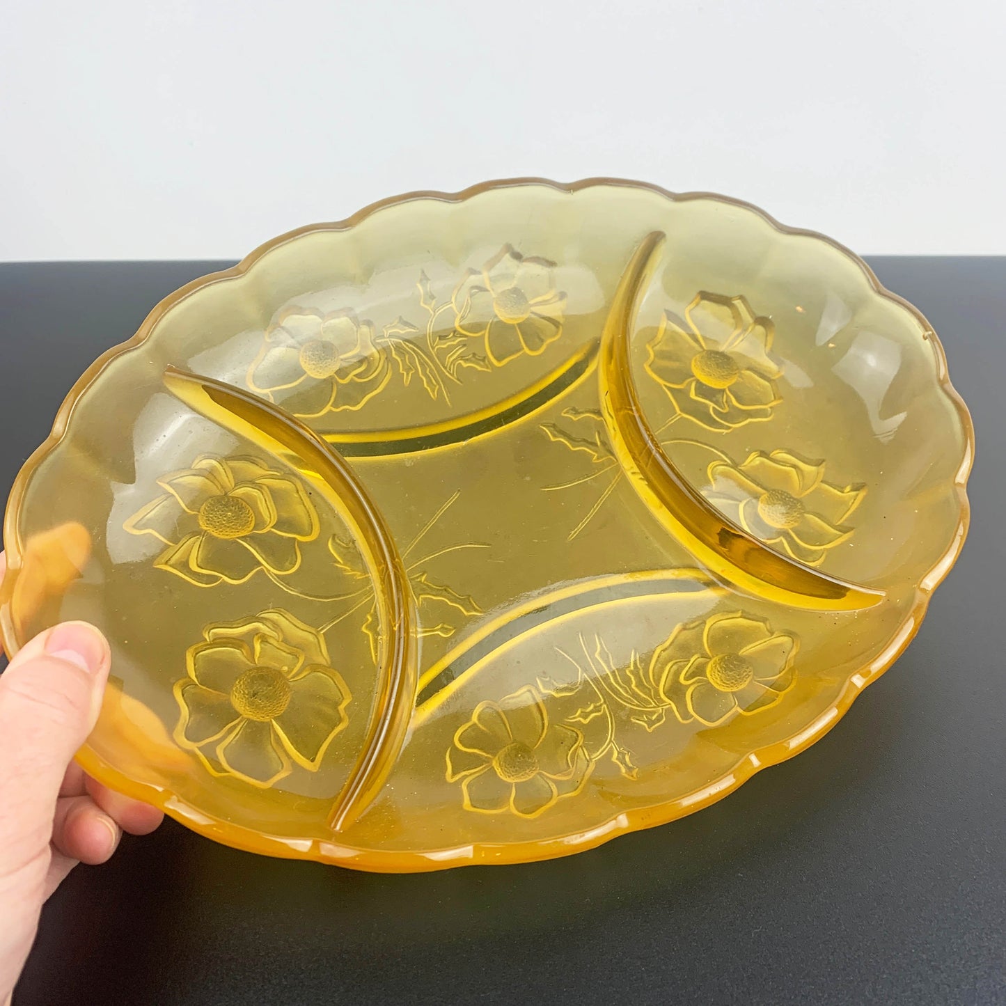 Bagley 'Alexandra' Glass Appetiser Plate