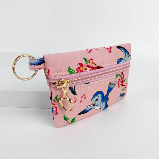 Bluebird Coin Purse & Wristlet: Matching Set or Individual