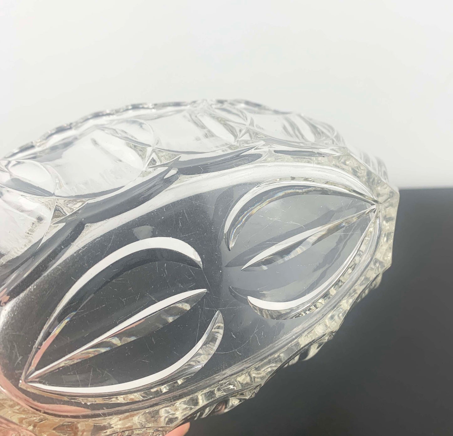 Zabkowice Glassworks Oval Flower Bowl