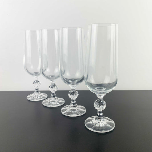 Bohemia Crystal 'Claudia' Champagne Flute Set