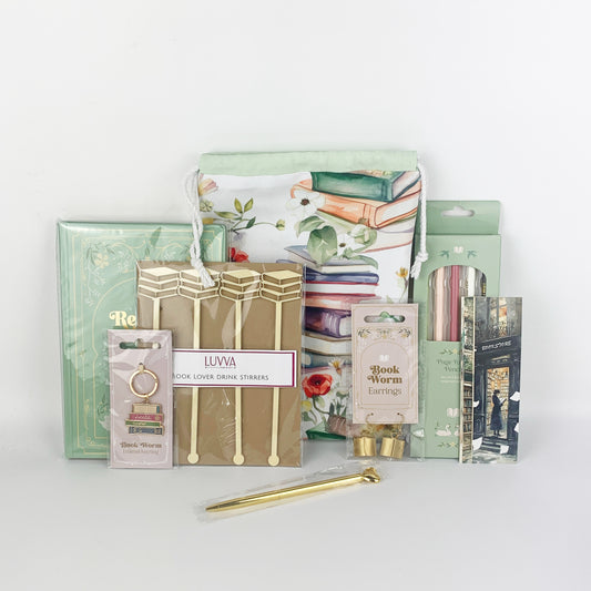 Book Lovers and Bookworm Gift in Handmade Drawstring Pouch