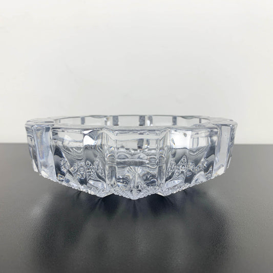 Mid Century Star Cut Crystal Ashtray