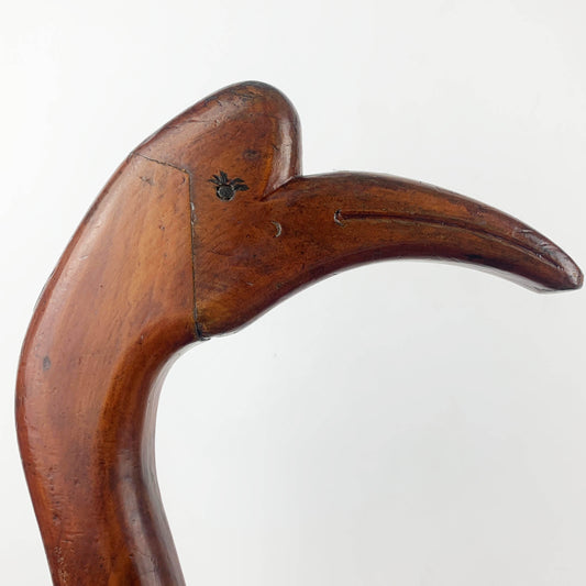 Antique Japanese Crane Timber Bucket