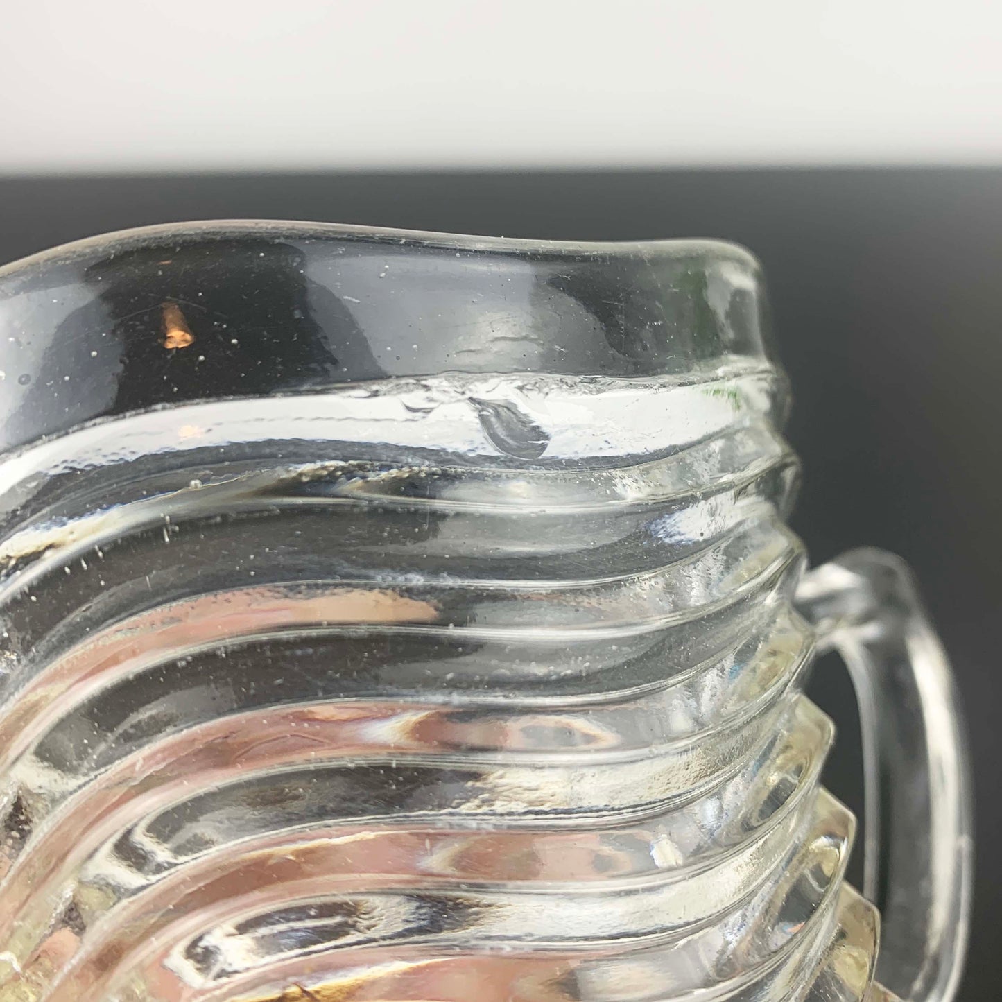 Crown Glass 'Waverley' Open Sugar Bowl and Creamer Set