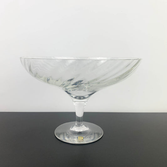 Dartington Crystal 'Ripple' Comport by Frank Thrower