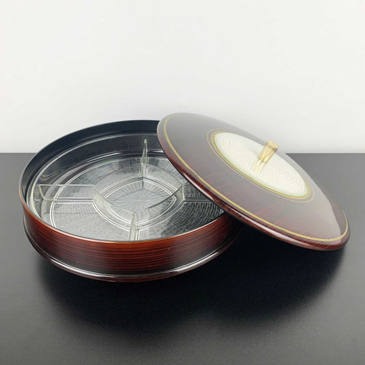 Lacquerware Sectioned Snack Dish