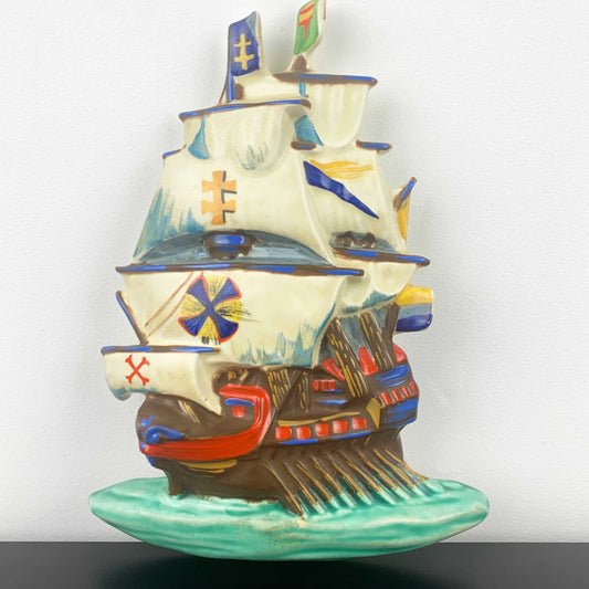 Art deco Galleon Wall Plaque - Ditmar Urbach