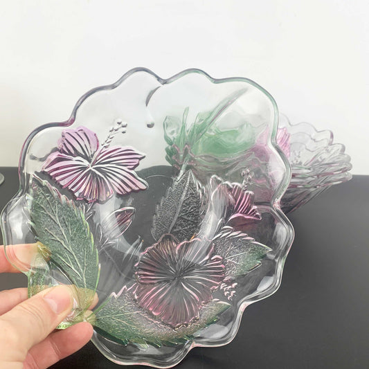 Mikasa Tinted Hibiscus Bowl Set