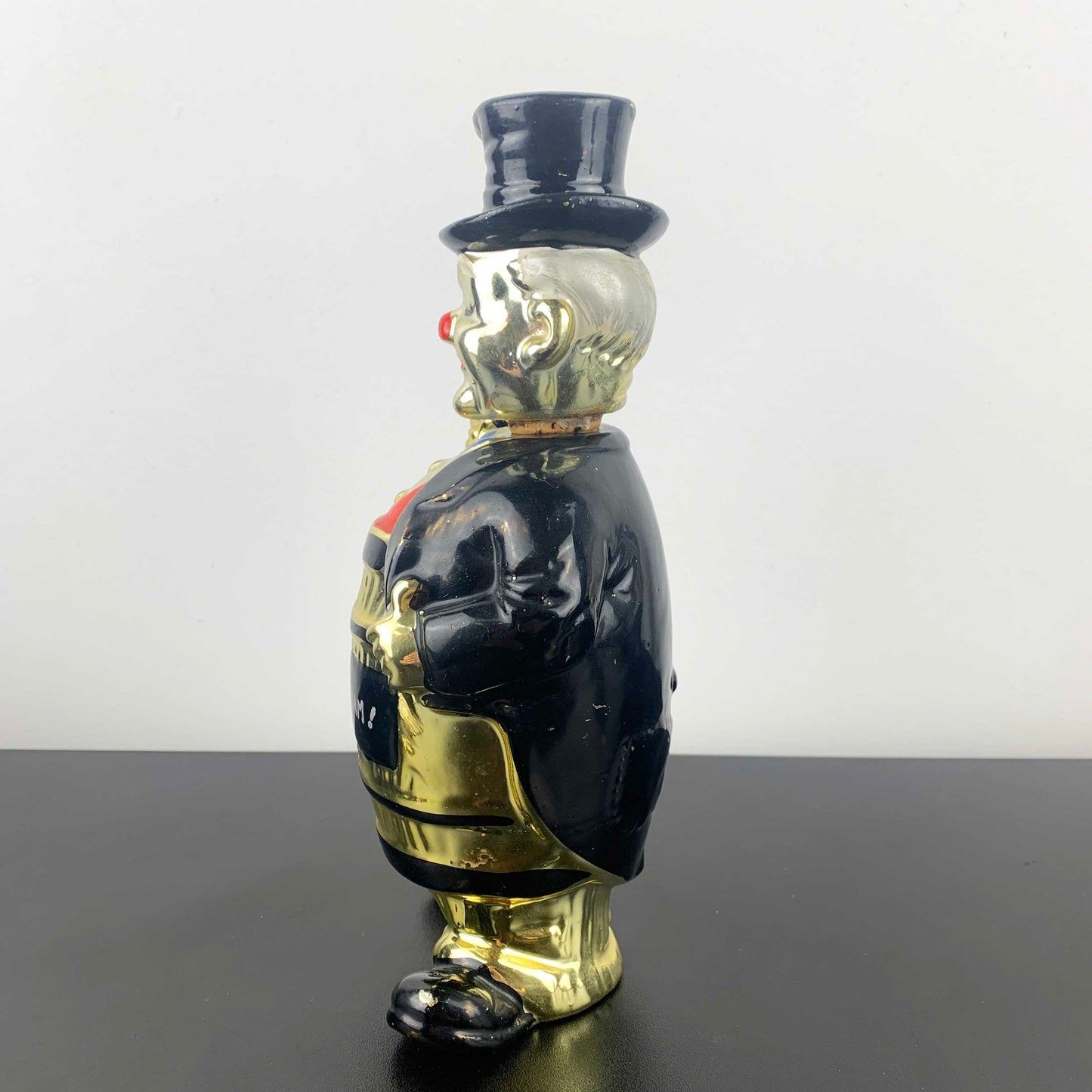 Ceramic Man with Top Hat Novelty Decanter