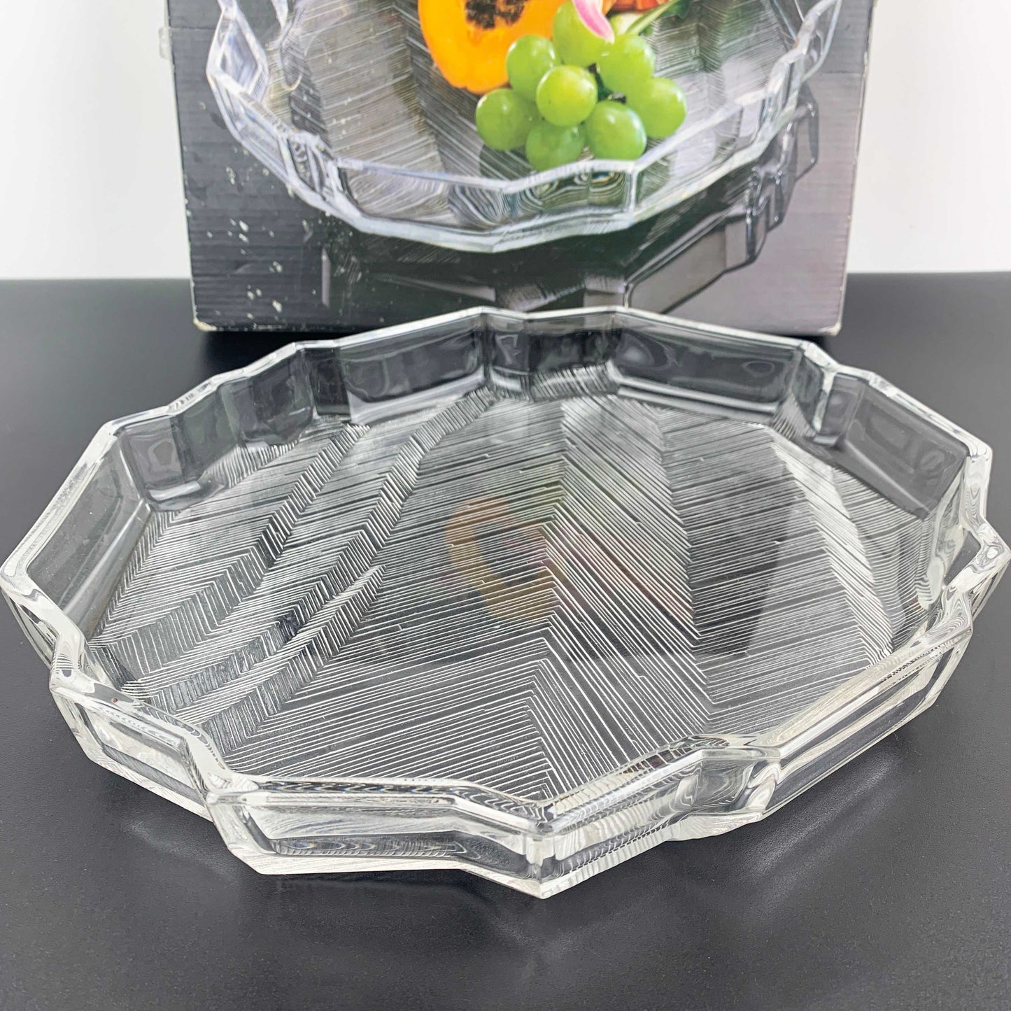 Hoya Crystal Cordial Glass Collection Platter