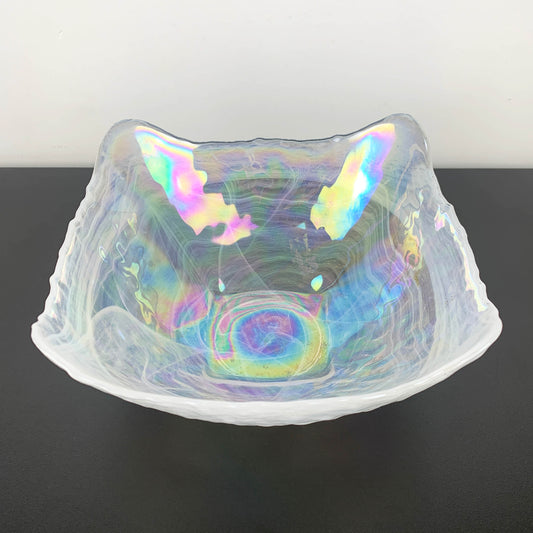 Iridescent Art Glass Centrepiece Bowl