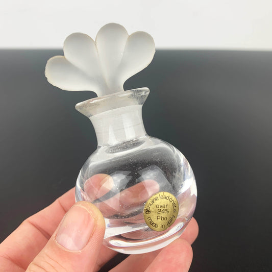 Italian Crystal Twin Heart Perfume Bottle