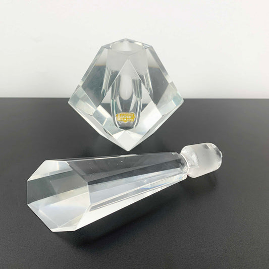 Art Deco Japanese Crystal Perfume Bottle