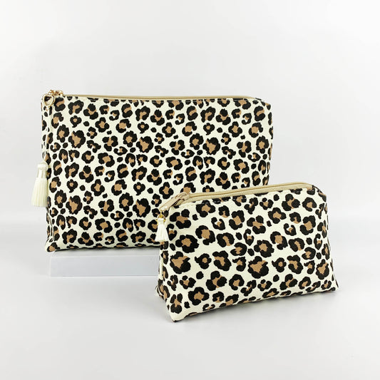 Leopard Print Makeup & Cosmetics Pouch