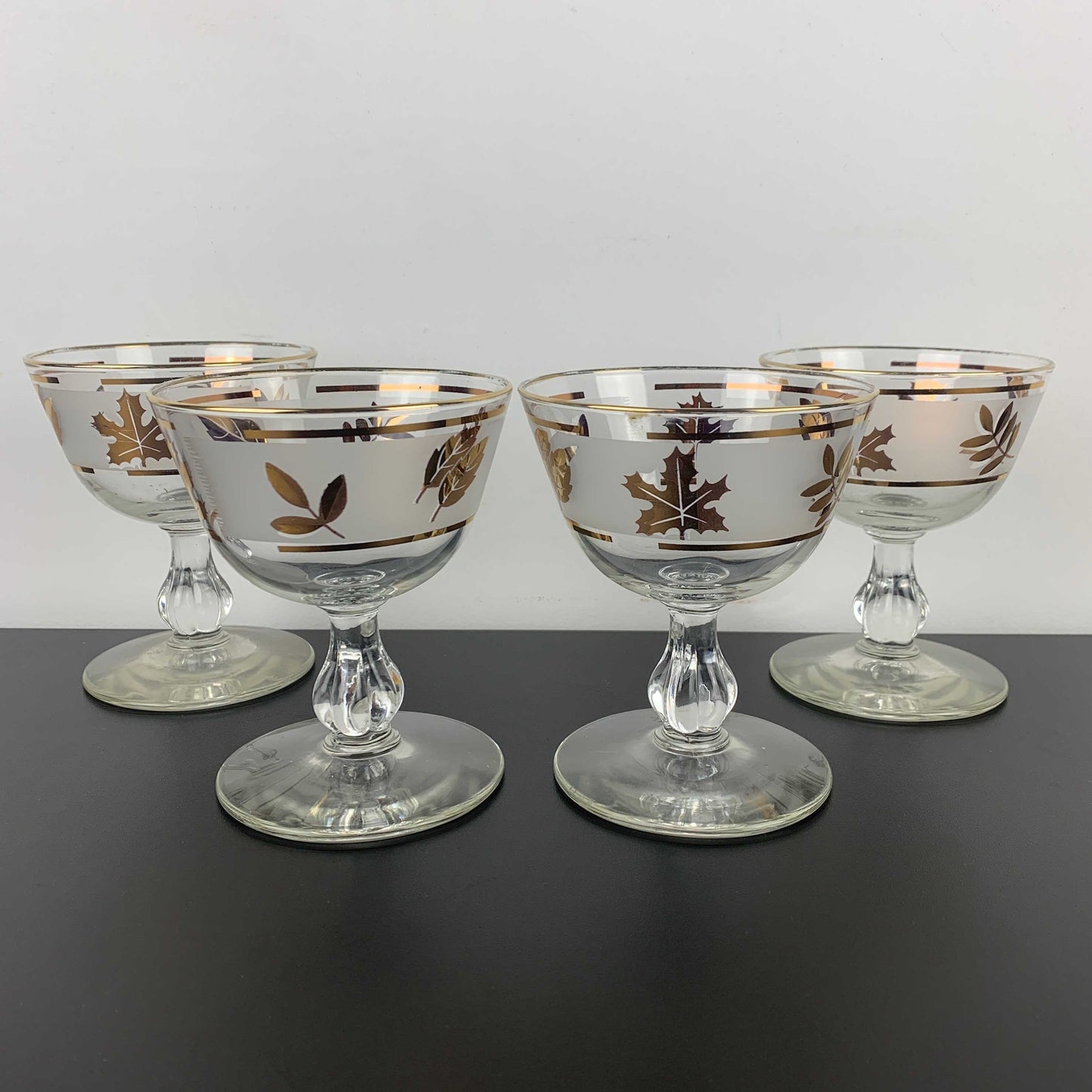 Libbey 'Golden Foliage' Cocktail Glass Set
