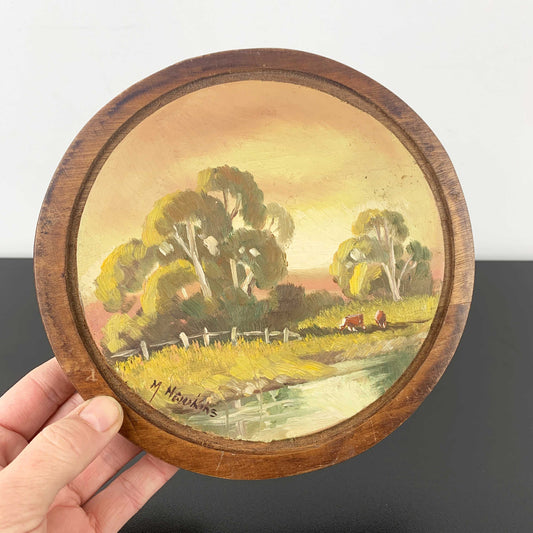 Mabel Hawkins Original Painting on Timber Panel
