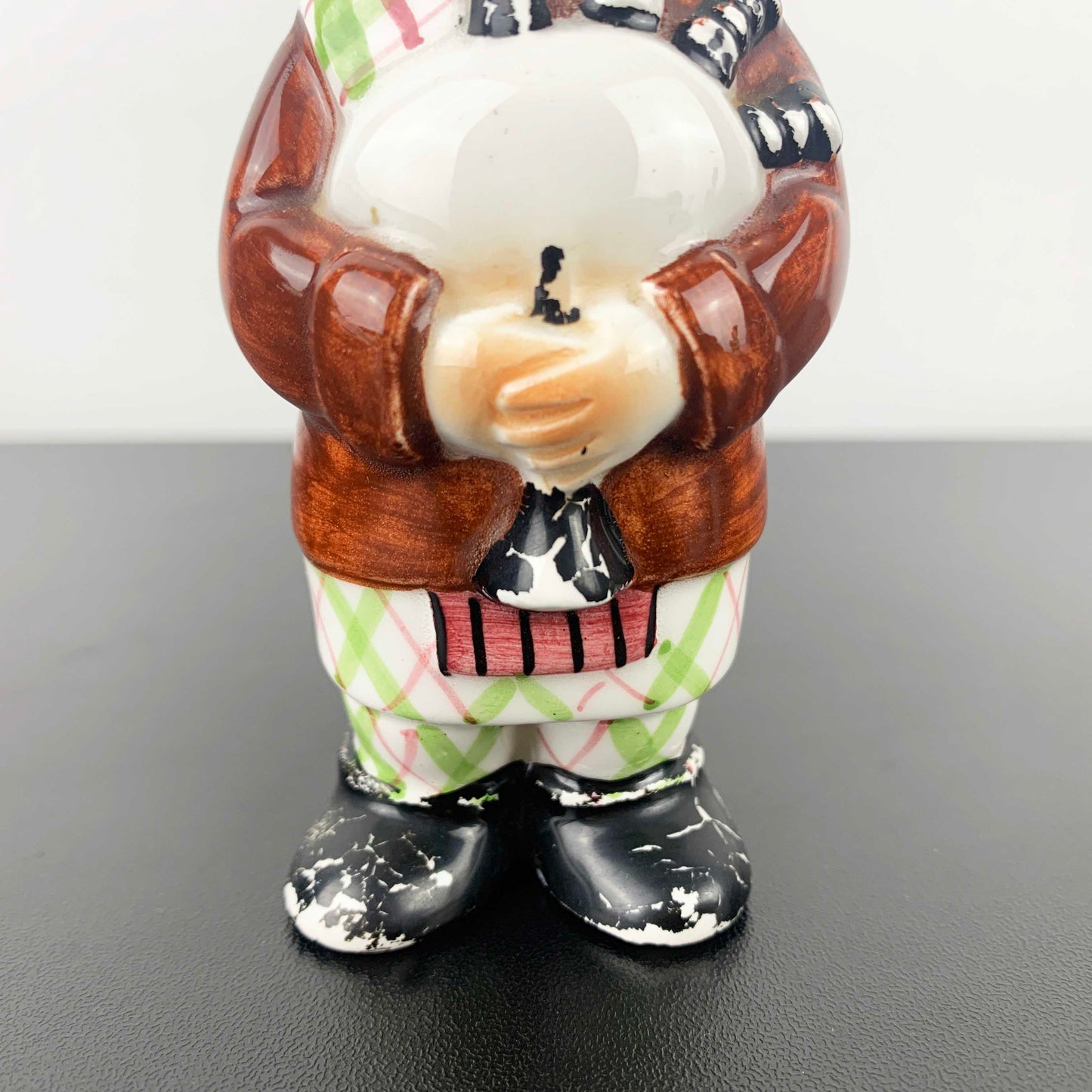Ceramic Scottish Man Miniature Decanter