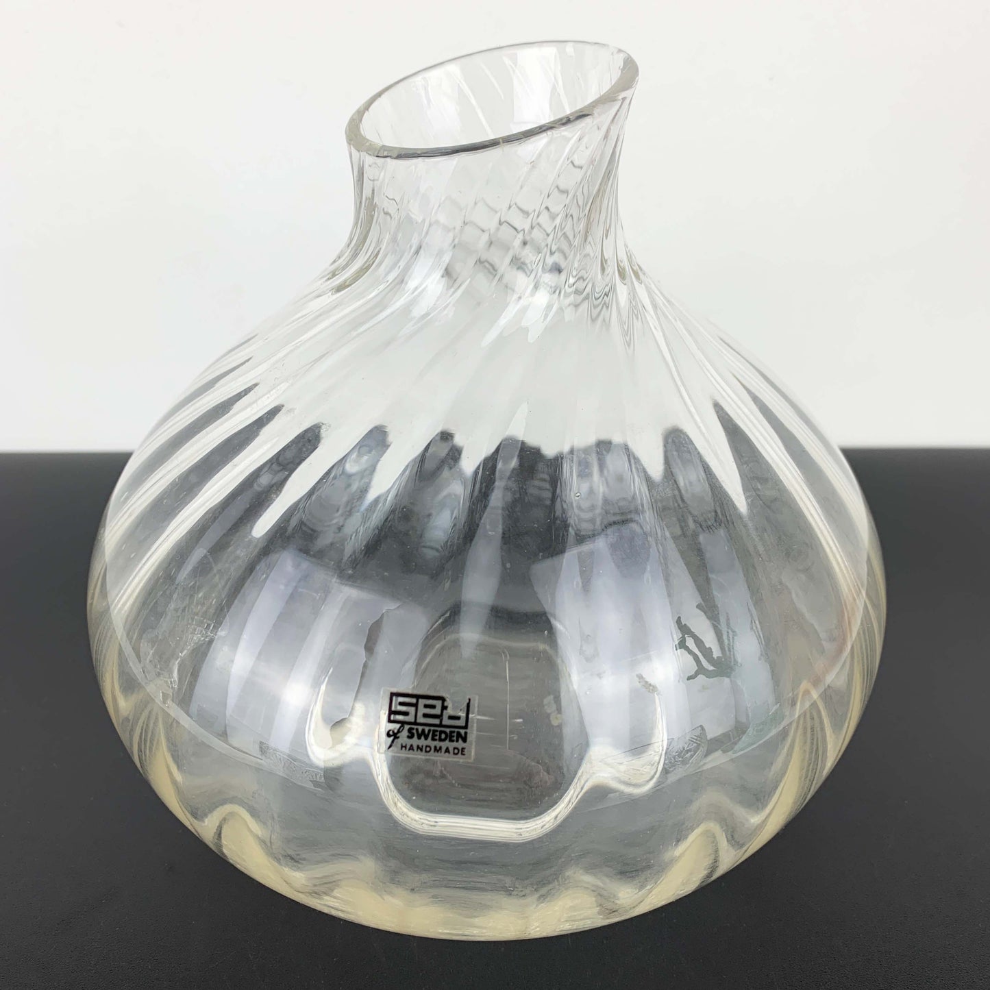 SEA of Sweden Mid Century Swirl Glass Vase