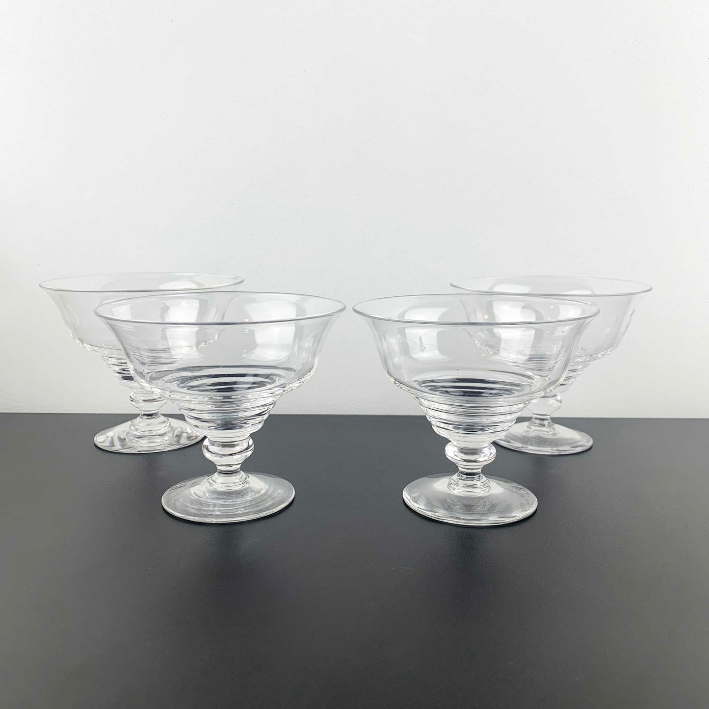 Stuart Crystal Stratford Ring Dessert Bowl Set