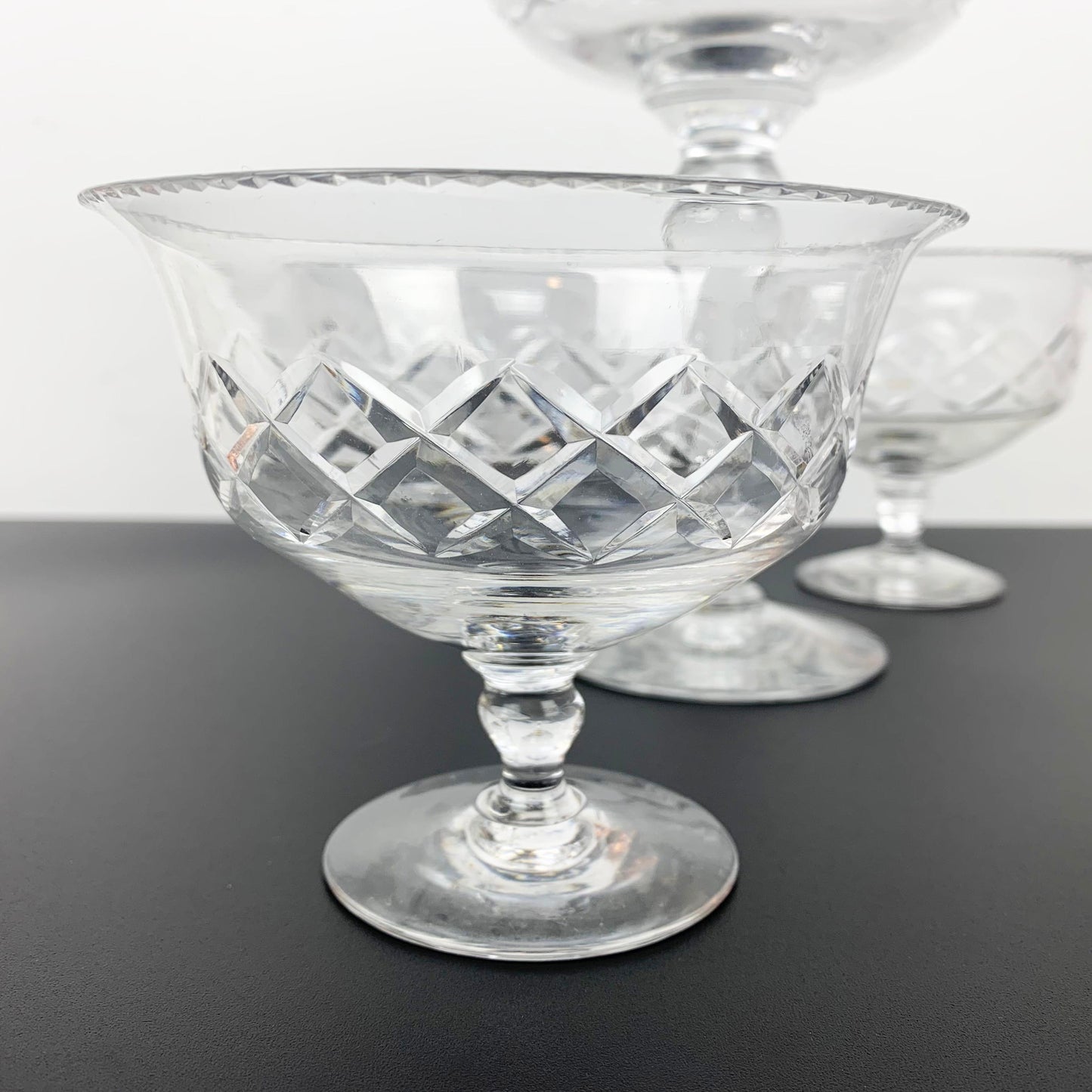 Stuart Crystal Compote and Dessert Bowl Set