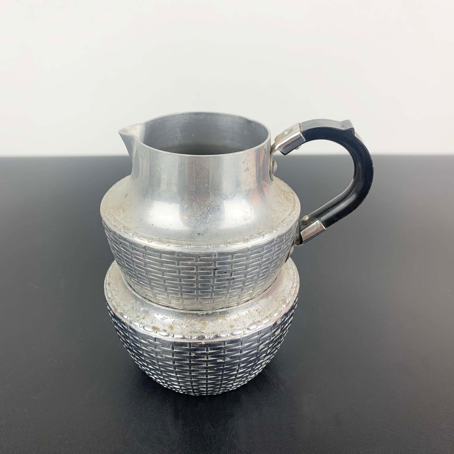 Wikka Ware Sugar Bowl and Creamer Set