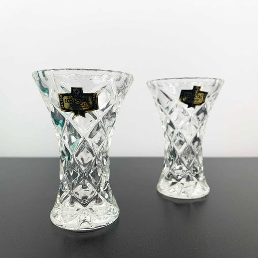 Zajecar Crystal Dressing Table Bud Vase Set