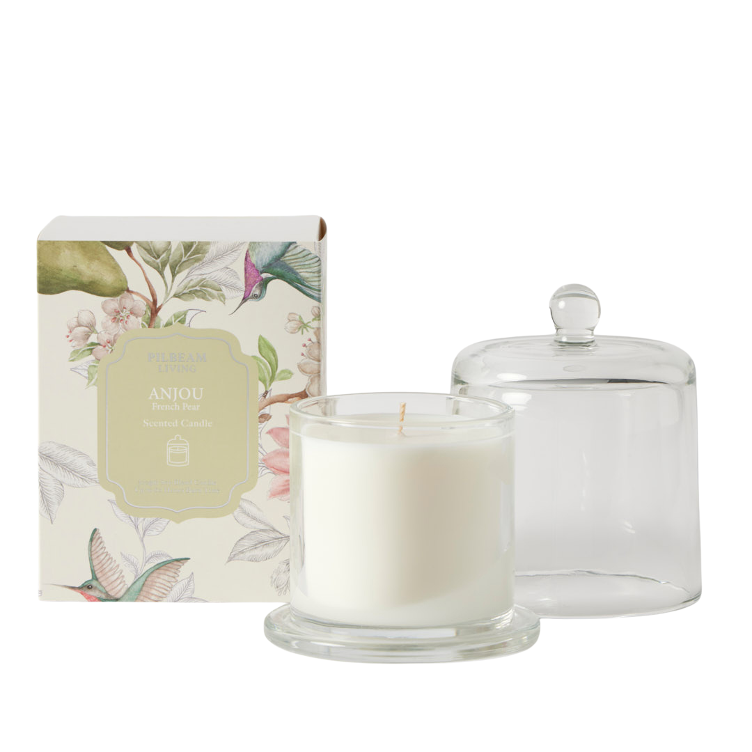 Glass Cloche Scented Candle - French Pear