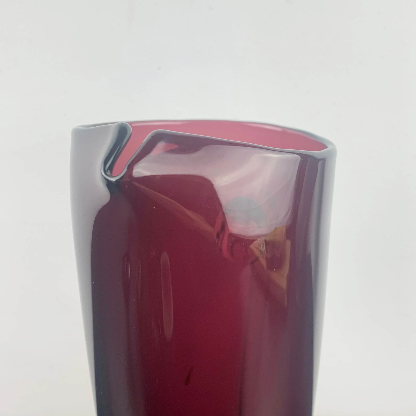 Hand Blown Amethyst Glass Cocktail Pitcher