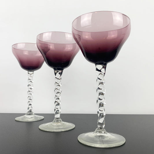 Amethyst Aperitif Glass Set