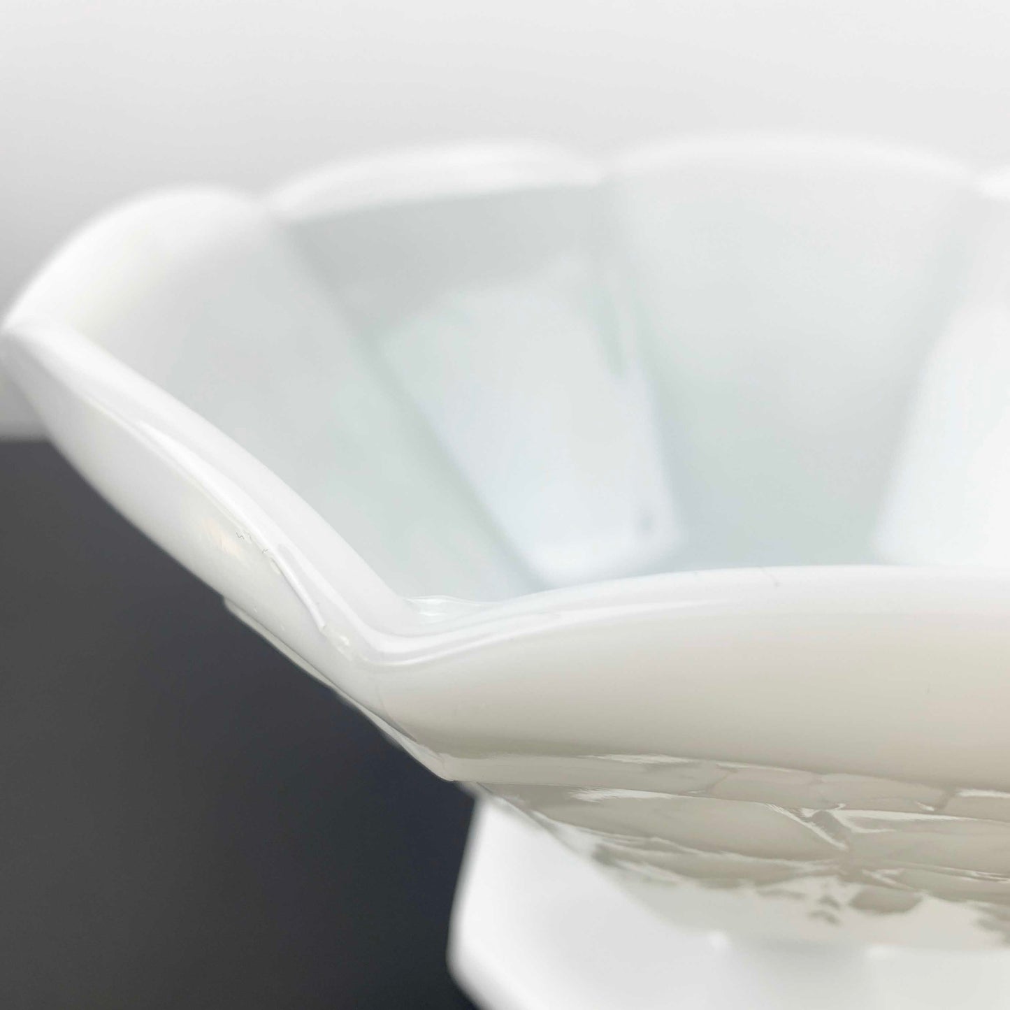 Anchor Hocking 'Harvest Grape' Milk Glass Pedestal Bowl