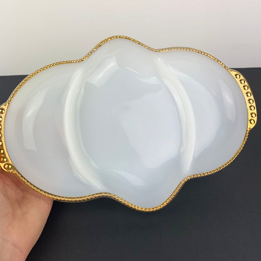 Anchor Hocking 50th Anniversary 22k Gold Appetiser Tray