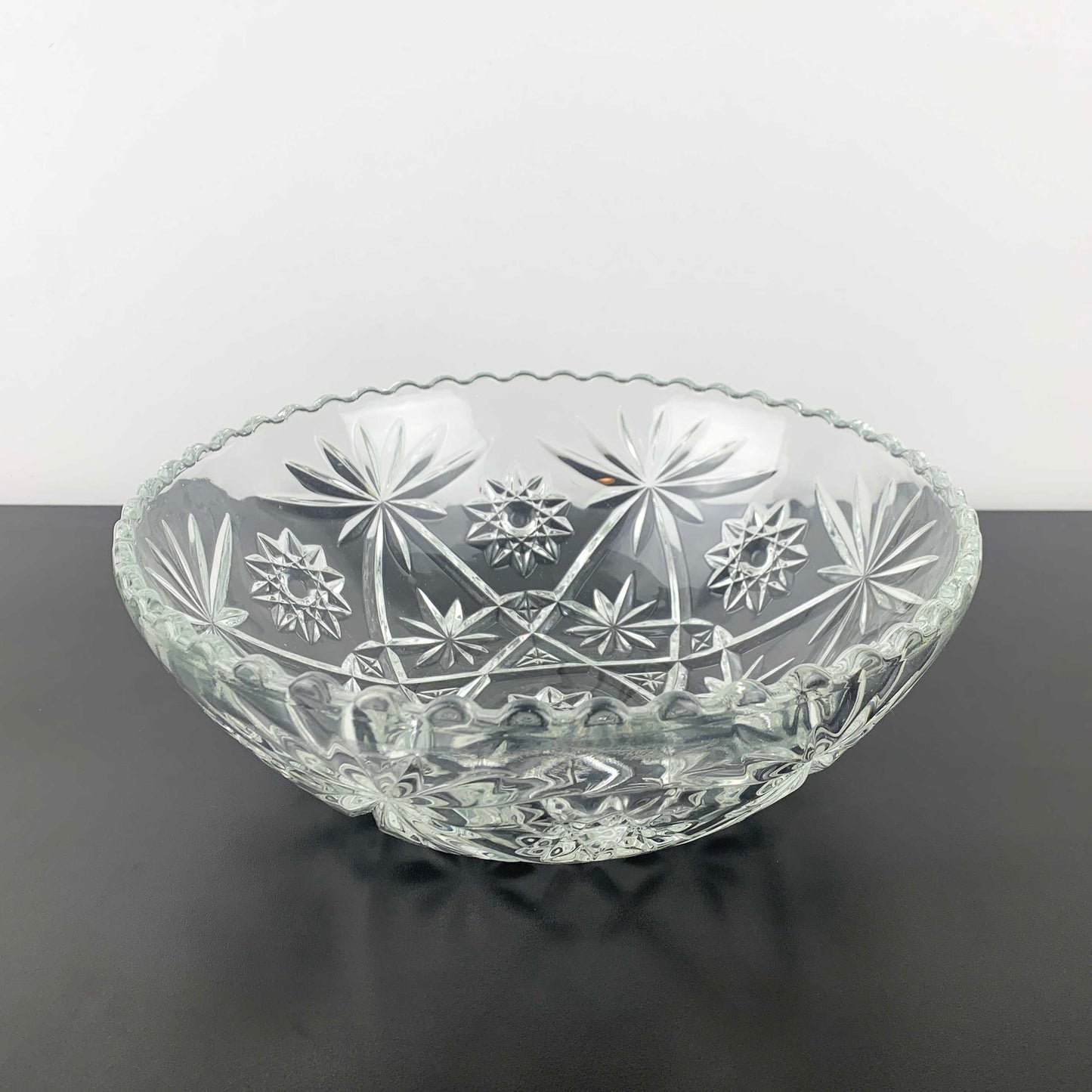 Anchor Hocking Prescut 'Star of David' Large Bowl
