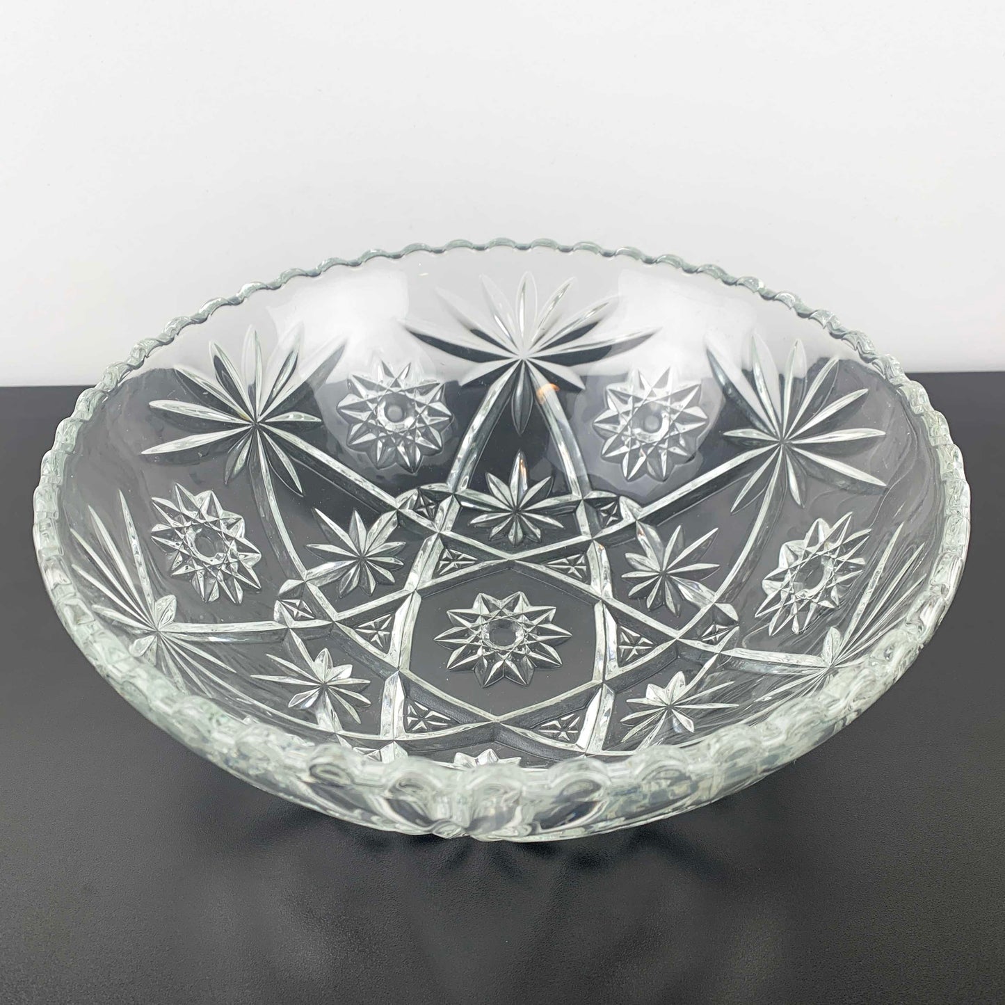 Anchor Hocking Prescut 'Star of David' Large Bowl