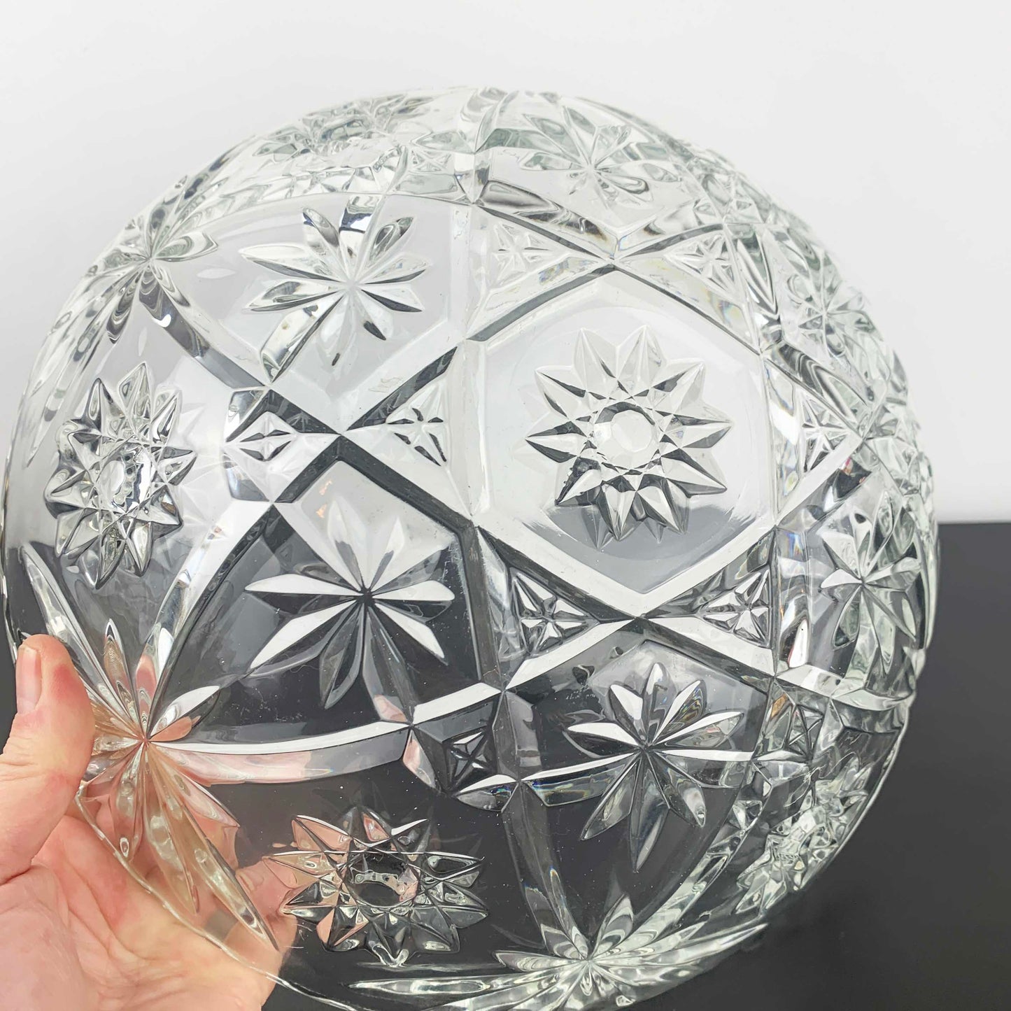 Anchor Hocking Prescut 'Star of David' Large Bowl