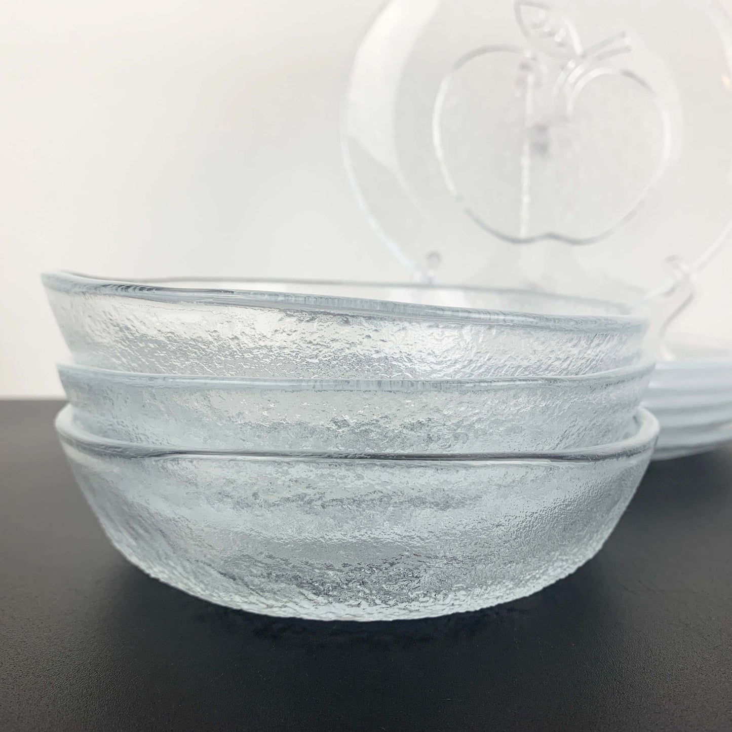 Hirota Glass Apple Embossed Dinnerware