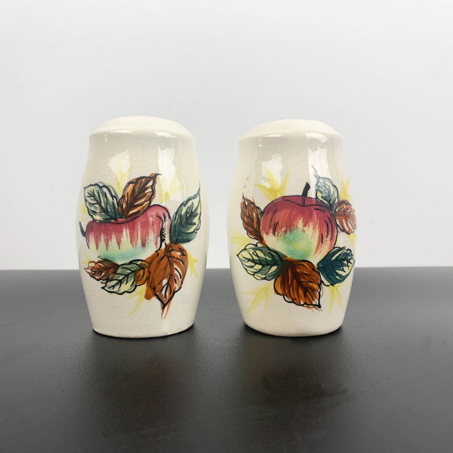 Apple Salt and Pepper Shakers