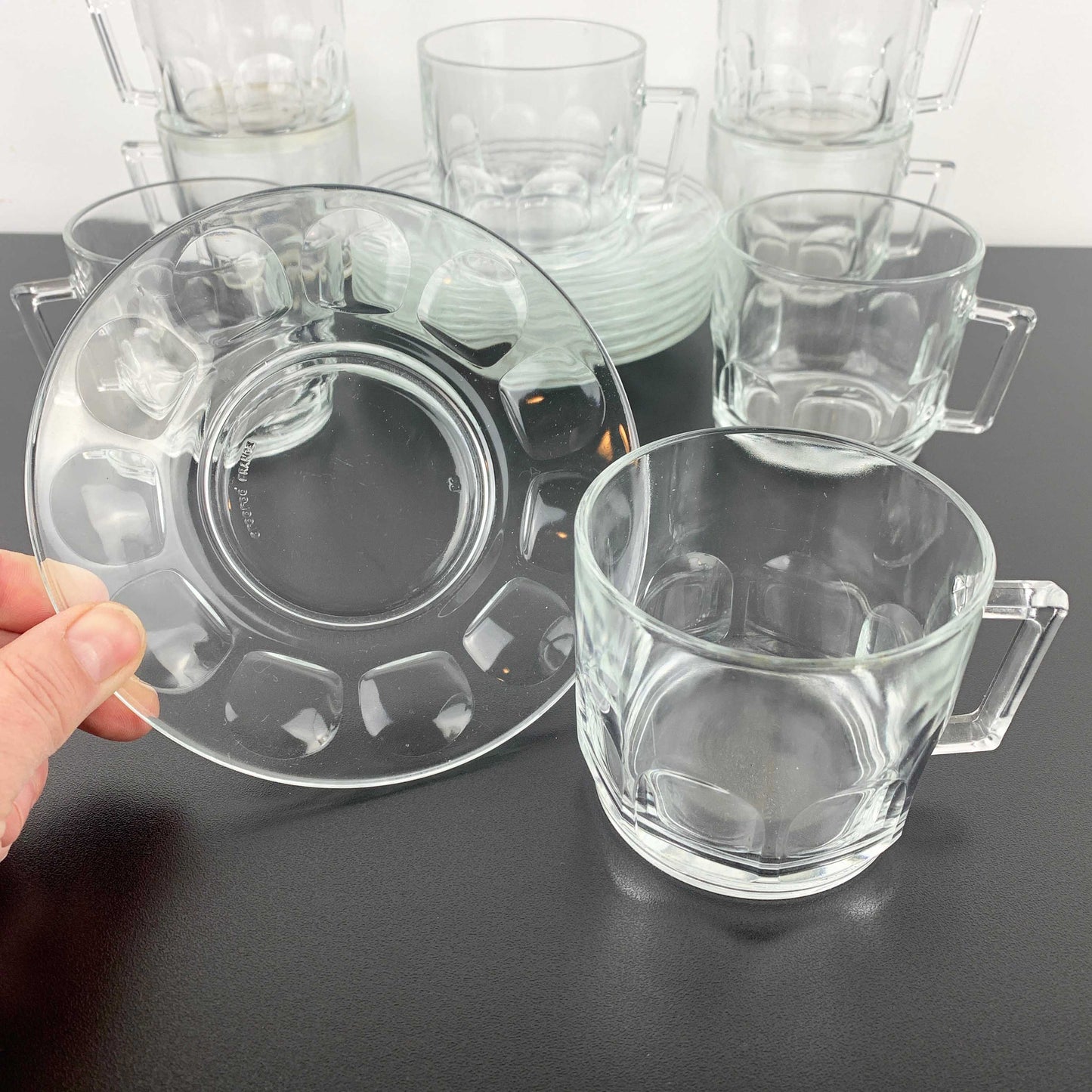 Arcoroc 'Petale' Cup and Saucer Set