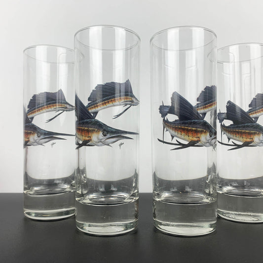 Arc France Blue Marlin Highball Set