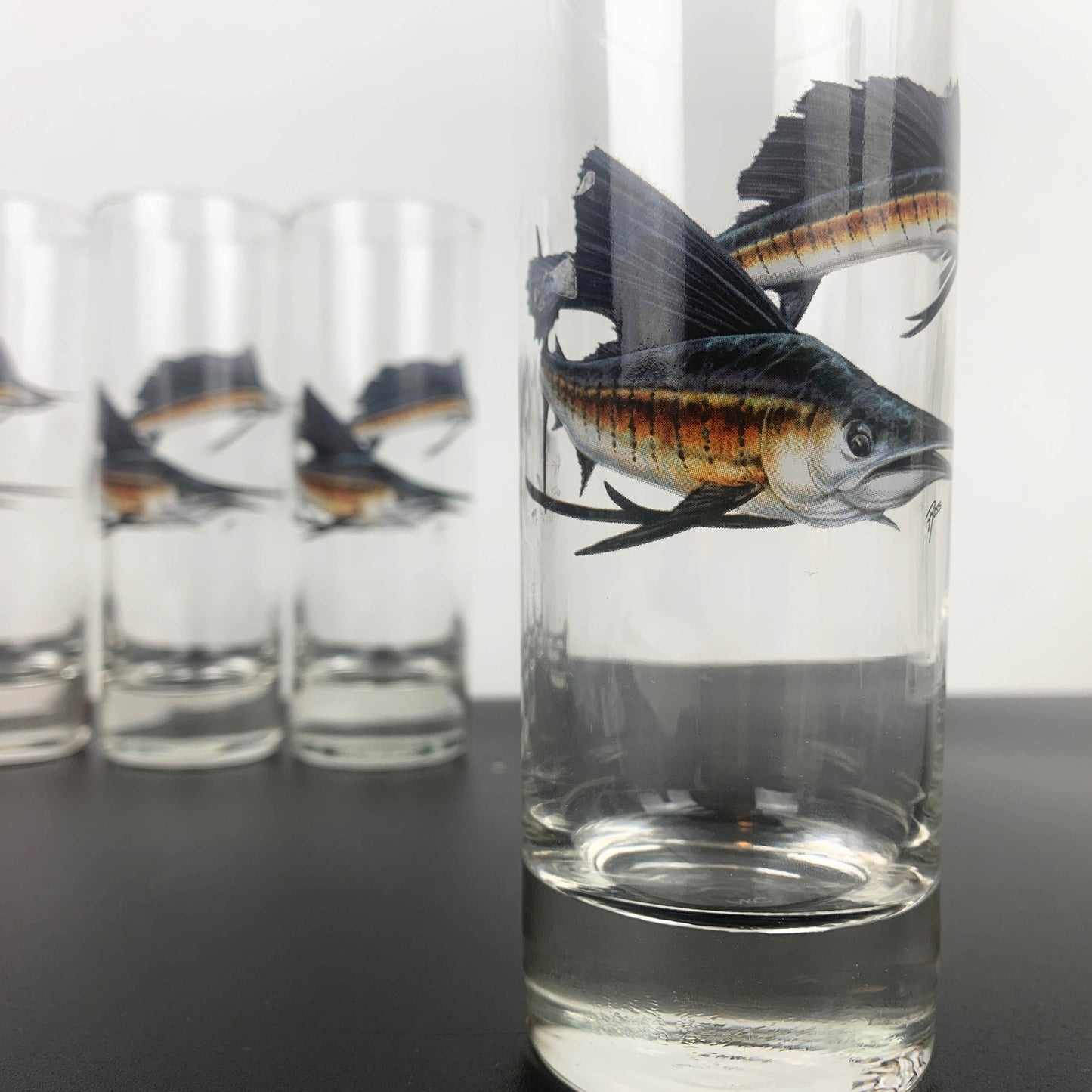 Arc France Blue Marlin Highball Set