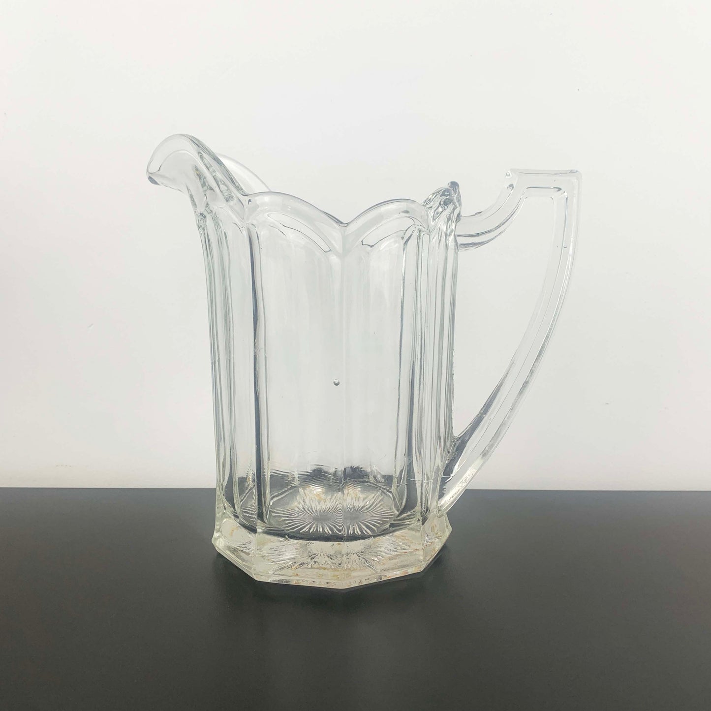 Chippendale glass pitcher
