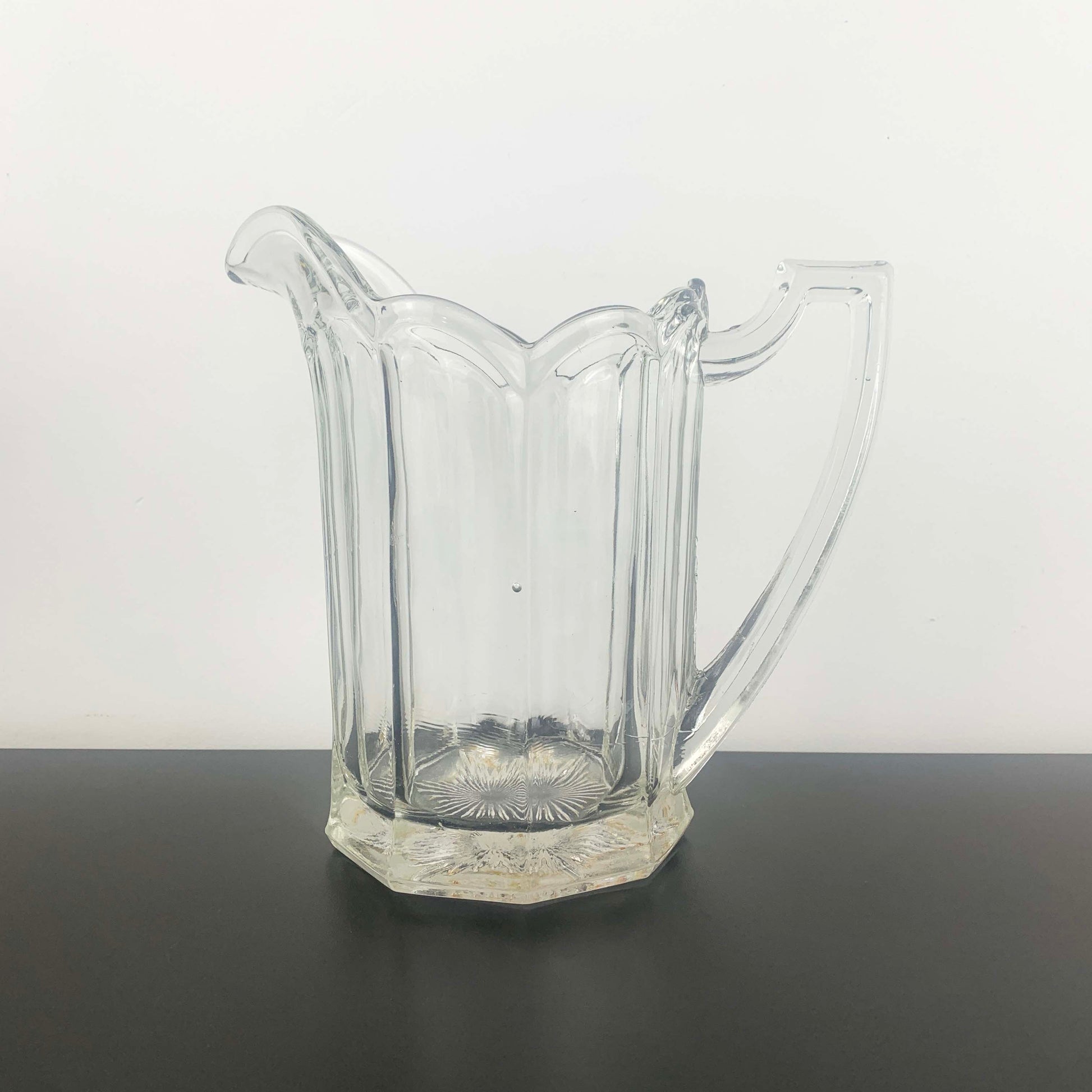 Chippendale glass pitcher