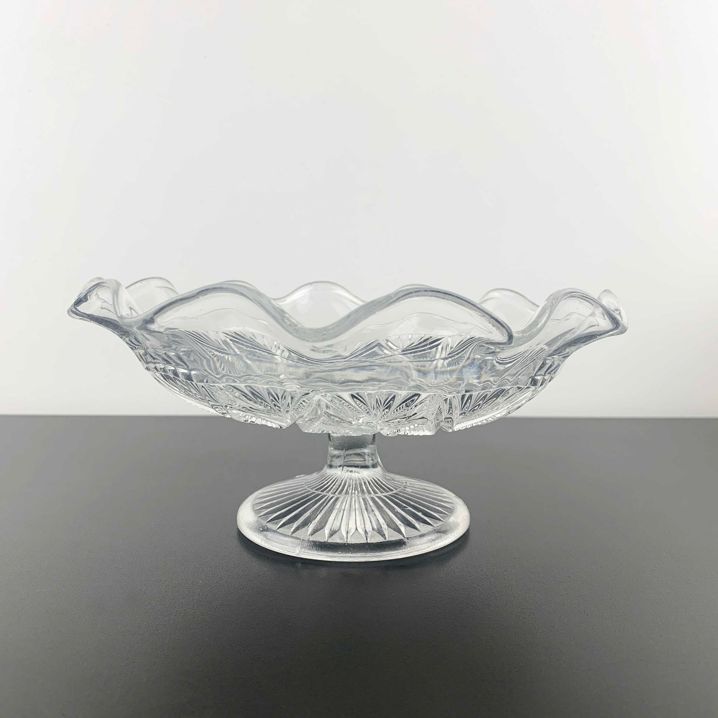Davidson Glass Small Pedestal Bowl c.1897