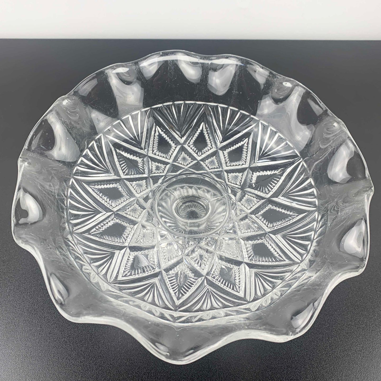 Davidson Glass Small Pedestal Bowl c.1897