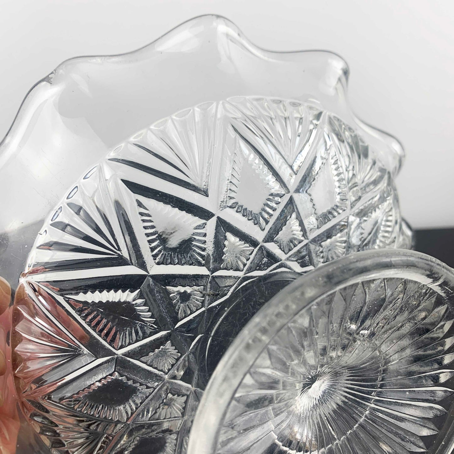 Davidson Glass Small Pedestal Bowl c.1897