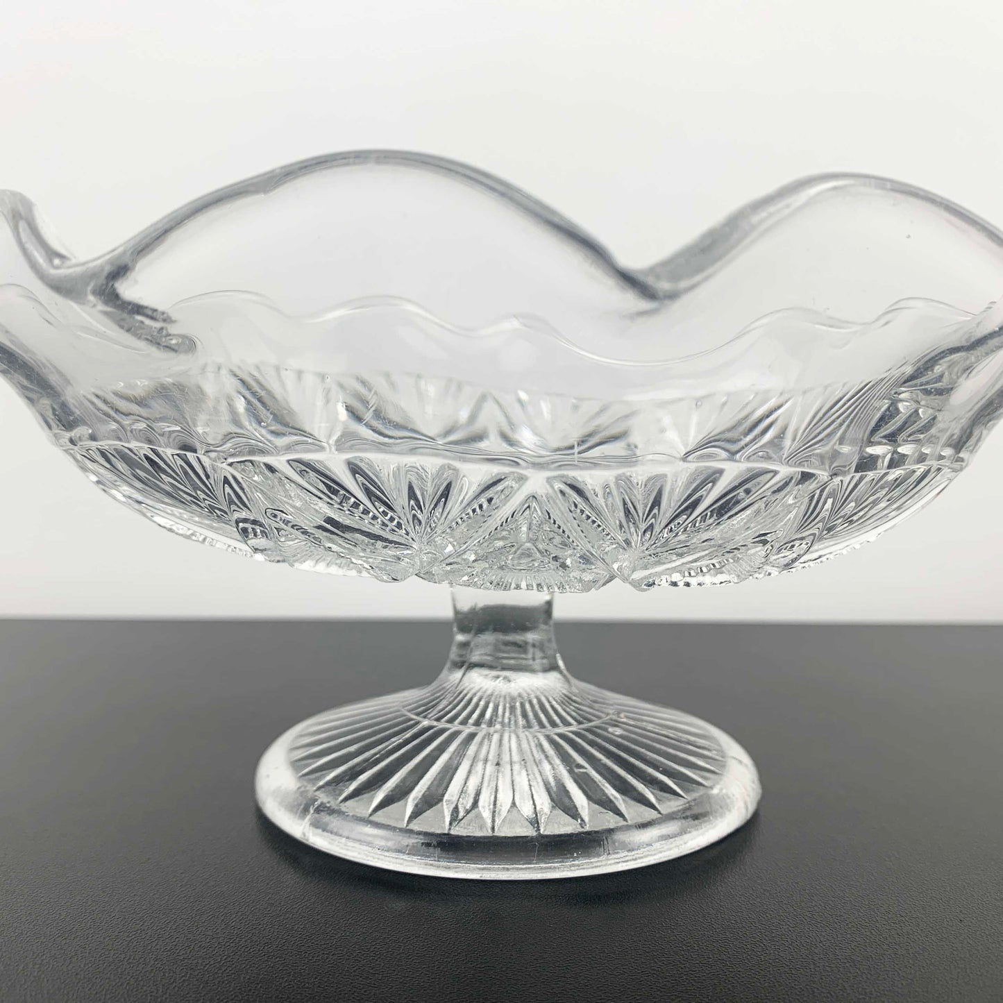 Davidson Glass Small Pedestal Bowl c.1897