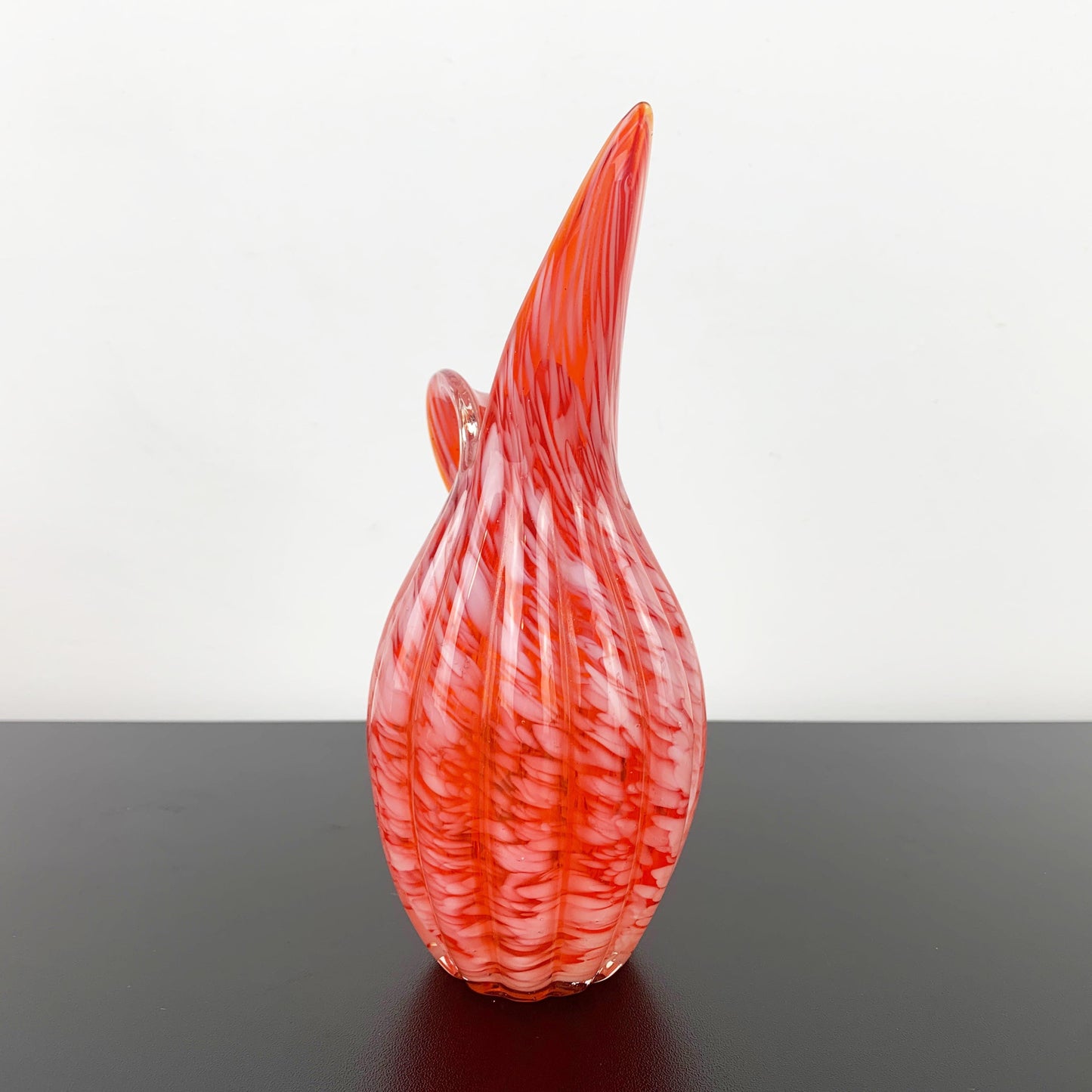 Japanese Hand Blown Art Glass Vase in Pitcher Form