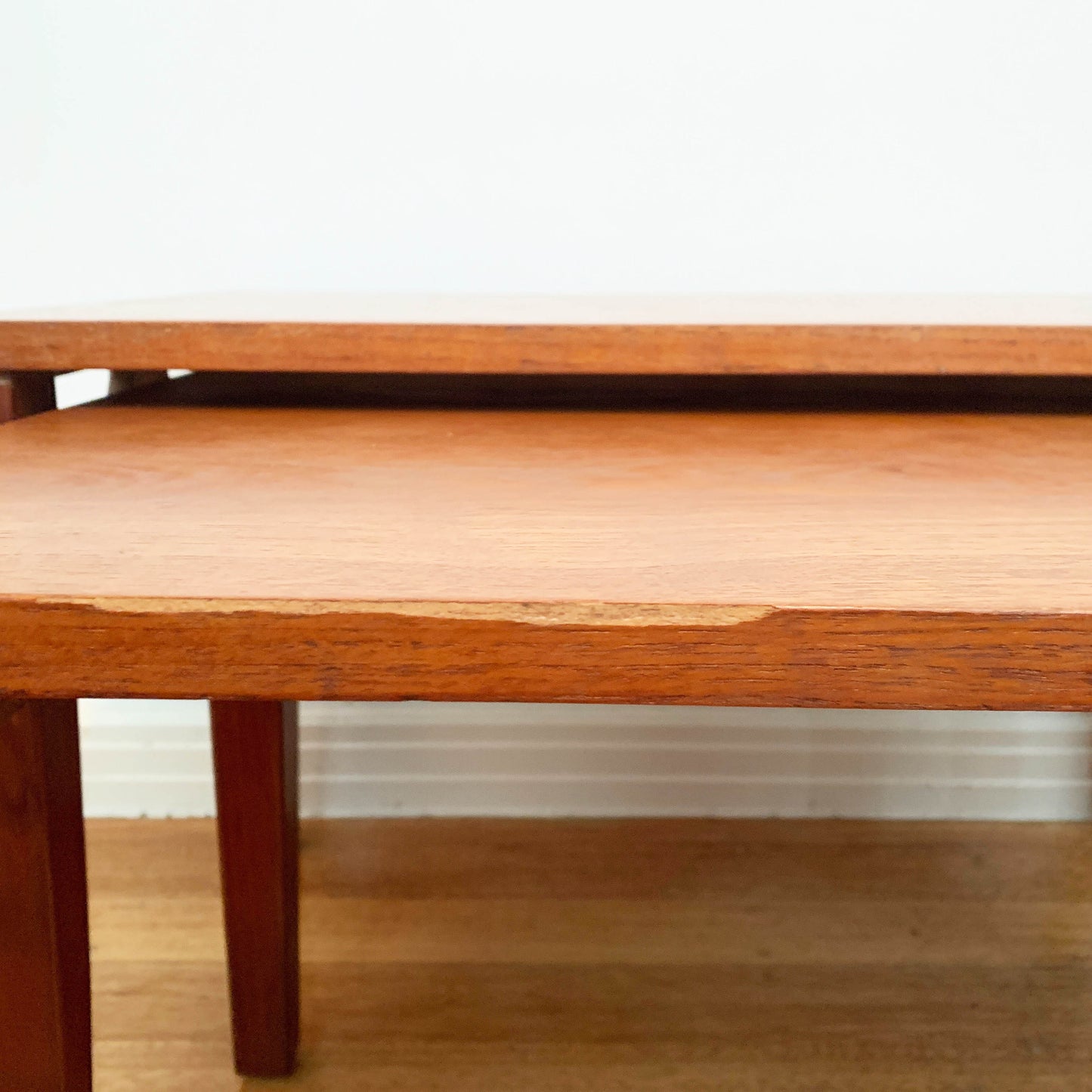 Mid Century Avalon Teak Nested Coffee Table Set