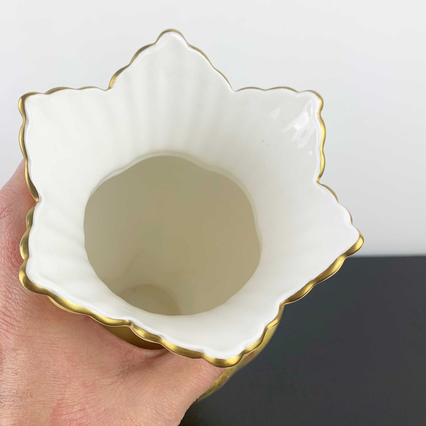 Aynsley 'Orchard Gold' large Windsor vase